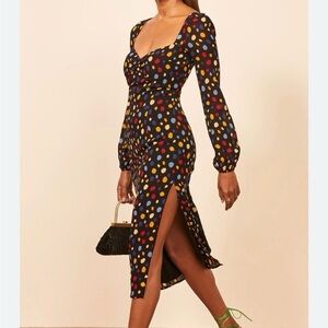 Reformation Jaylee midi dress in fiesta